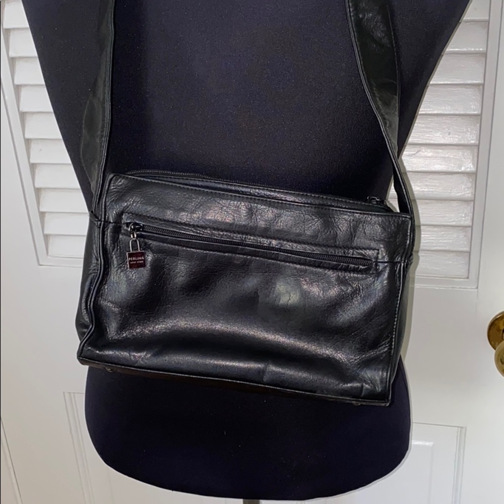Perlina New York Leather Over the Shoulder Bag - Picture 5 of 5